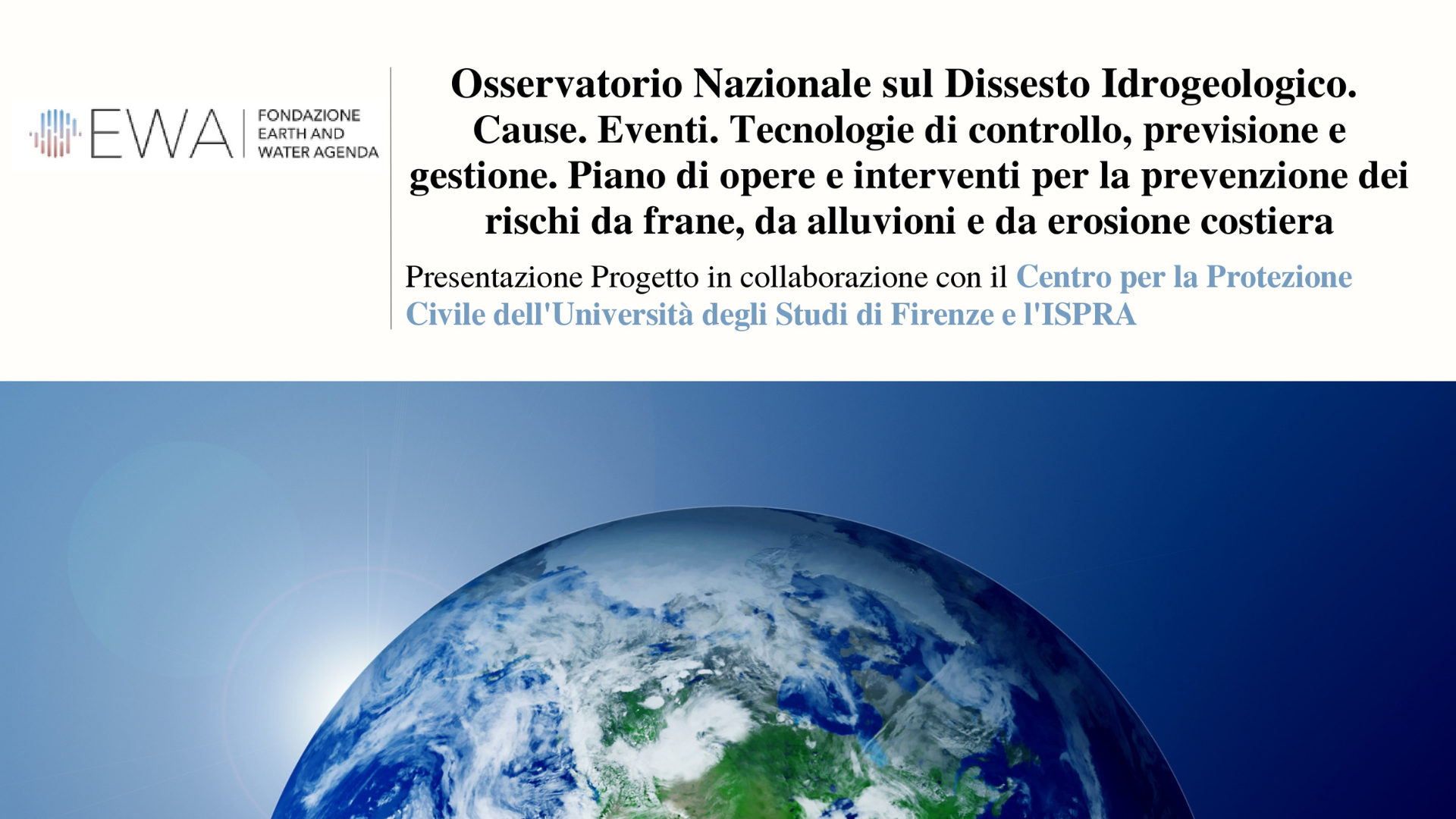 Osservatorio Nazionale sul Dissesto Idrogeologico